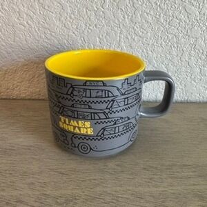 Starbucks Times Square NYC Mug Gray Yellow Taxi Cab New‎ York